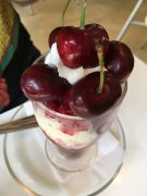 Cherry parfait @ Fruit Parlour Fukunaga