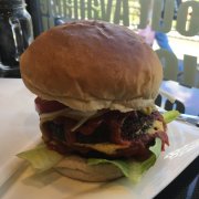 Double burger @ Vegetarian Beast, Mejiro