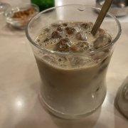 Milk ice coffee at Peace, Shinjuku