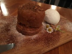 Apple pie at Lunettes, Shinjuku