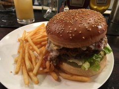 Mutton Salsa Burger @ W.P Gold Burger