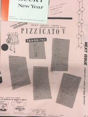 Early Pizzicato V memorabilia