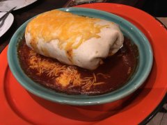 Carne asada beef steak enchilada