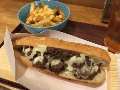 Philly cheese steak sandwich & poutine @ Robson Fries, Shimokitazawa