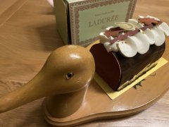 Bûche de Noël "Atoca" Ladurée x Patrice Demers (Patrice Pâtissier)