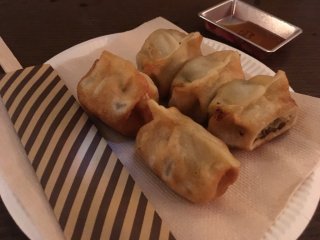 White gyōza from Fight Gyoza, at "Delica Lab"