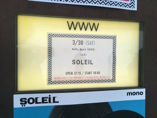 SOLEIL live @ Shibuya WWW