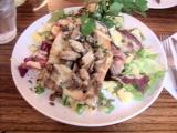 Organic Café's triple decker sandwich
